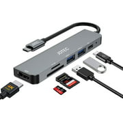 USB C Docking Station Dual Monitor, USB C Hub HDMI Adapter, 4K HDMI Docking Station with 2 USB Port, PD Charge, TF/SD,