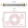 thumbnail image 2 of Set de rodillo y alfombrilla de silicona Vinoil de acero inoxidable, 2 of 7