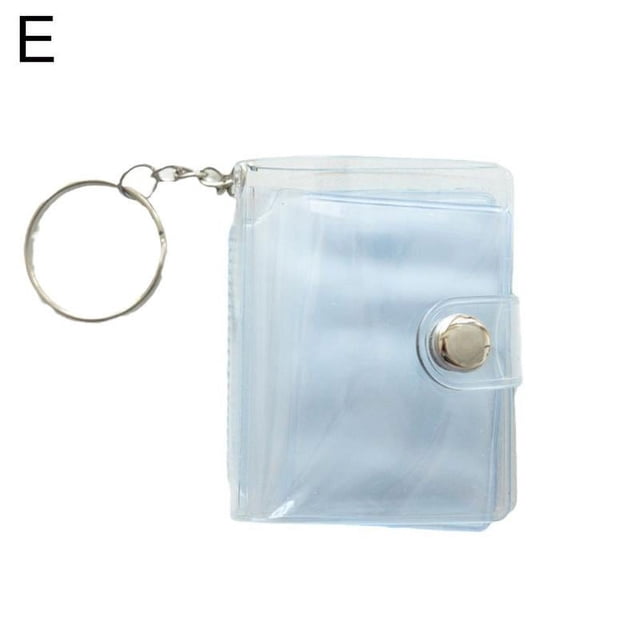 Shanghe 16 Pockets Photo Album for Mini Photo Sticker Card Holder 2 Inch Photo Holder Portable Keychain U2K3