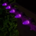 thumbnail image 5 of Set of 25 OptiCore Purple LED C7 Halloween Lights with Shatterproof Bulbs, 12" Spacing, 25ft, Black Wire Home Party Decoration Indoor Outdoor String Lights Set, 5 of 7