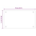 thumbnail image 4 of vidaXL Dosserets de Cuisine 2 Pcs Blancs 70x40 cm Verre Trempé, 4 of 5