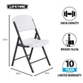 thumbnail image 3 of Lifetime Classic Folding Chair - 32 Pack (Commercial), 3 of 15