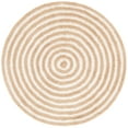 thumbnail image 2 of Safavieh Easy Care Beckah Geometric Machine Washable Area Rug, Orange/Ivory, 3' x 3' Round, 2 of 7