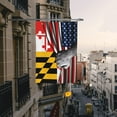 thumbnail image 4 of Usa American Flag And  Maryland Flag Flag 4x6 Ft Outdoor Flag Single-Sided Printing Welcome Flag House Yard Decoration Banner Large Garden Flag, 4 of 7
