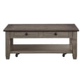 thumbnail image 3 of Lexicon Granby Table Basse en Bois à 2 Tiroirs, Brun et Gris Antique, 3 of 7