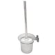 thumbnail image 1 of Chrome Round Wall Mounted Toilet Brush and Frosted Glass Toilet Brush Holder, 1 of 3
