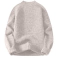 thumbnail image 2 of Men's Crew Neck Solid Knit Sweater Long Sleeve Classic Fit Casual Pullover Top, 2 of 4