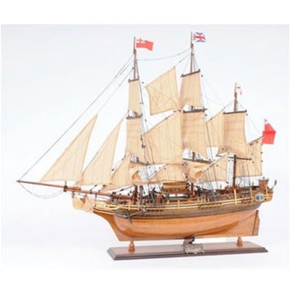 Old Modern Handicrafts  HMS Bounty New 100% Hand Built Model Ship