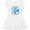AA-White, variant on Inktastic Daddy's Fishing Buddy with Cute Blue Fish Girls Toddler Dress