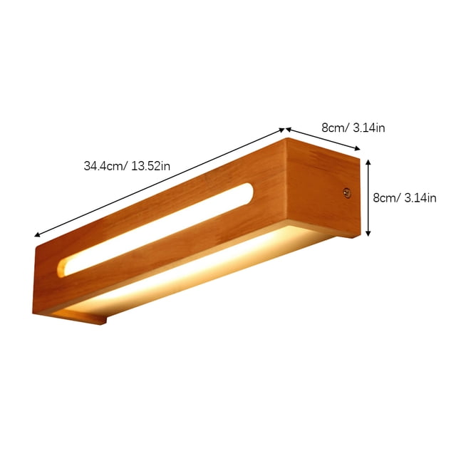 TABLZONE 1 Set Bath Light Light Brown Rustic Vanity Light Fog Proof Bathroom Home Interior Decoration