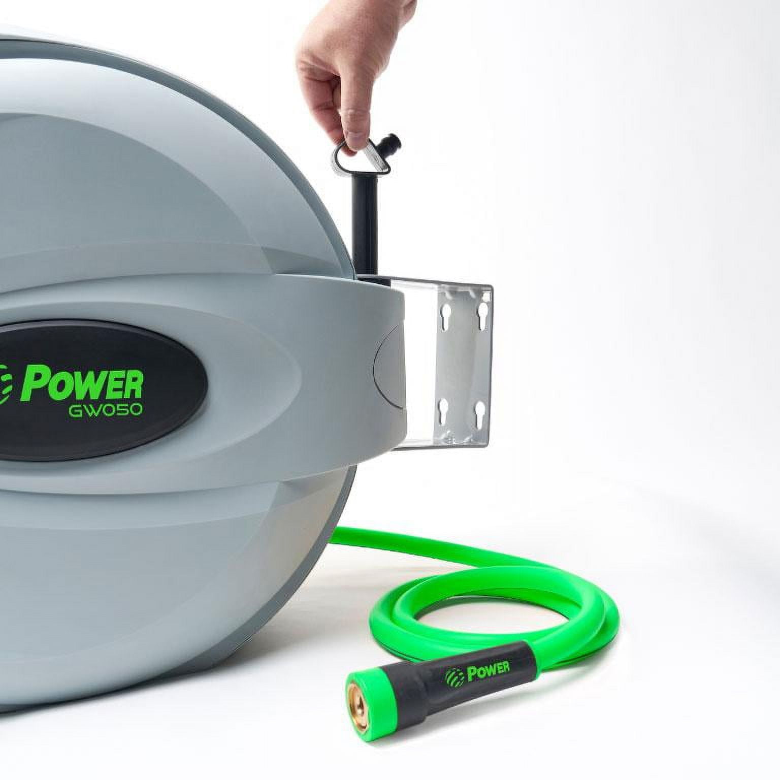 POWER BL-GW050 RETRACTABLE GARDEN HOSE REEL - 5/8" x 50
