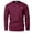 Wine, variant on YODETEY George Men’s Textured Crew Neck Sweatshirt with Long Sleeve, Big and Tall Heavyweight Mens Knit Pullover Sweater , Beige,Size XXL