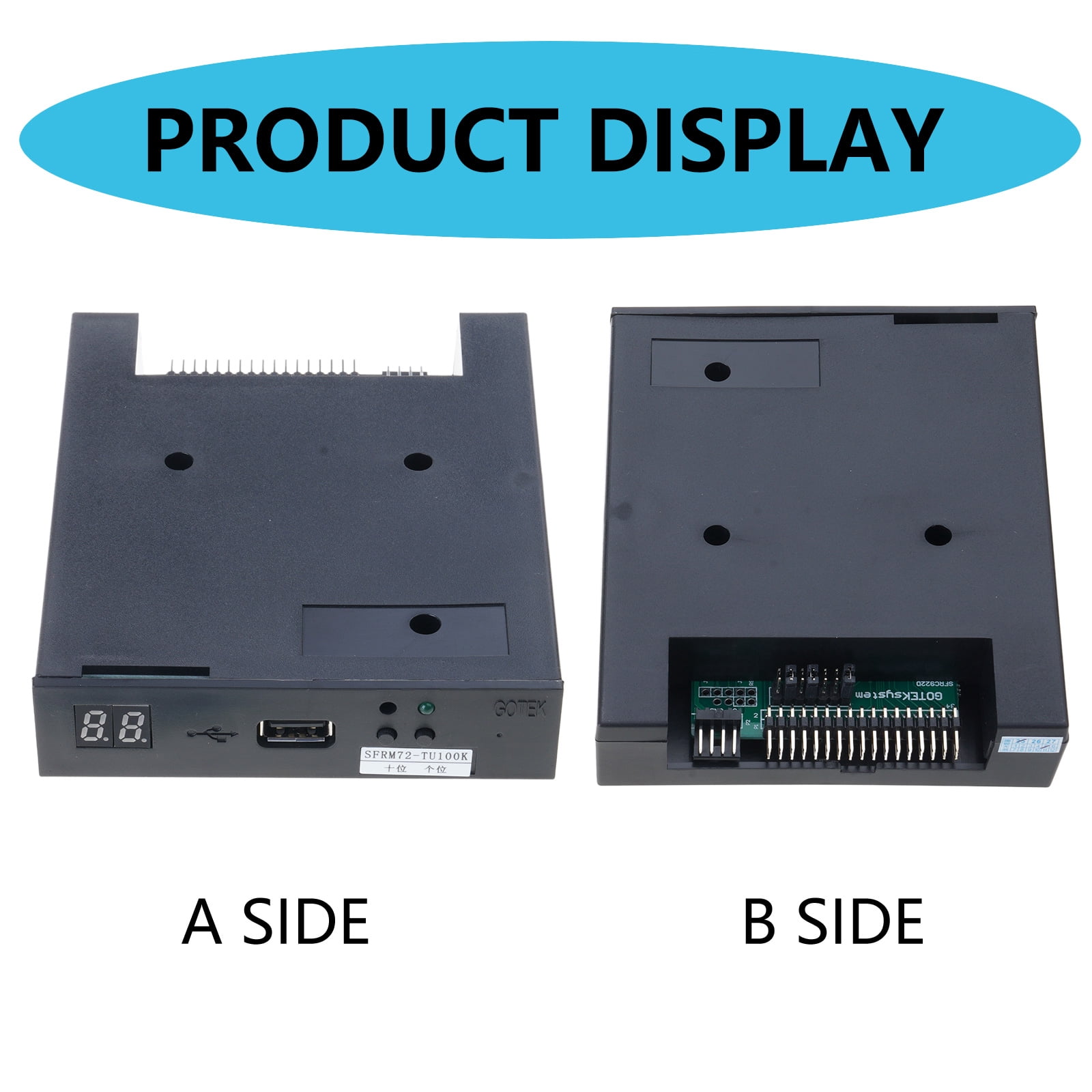 3.5" USB Internal Floppy Disk Drive Portable 720KB FDD for Embroidery Machines No for Extra Driver Required Plug and for