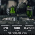thumbnail image 5 of Greenworks Pro 24V 400 ft-lb Breakaway Torque 3/8" Impact Wrench, Tool Only IW5370A1, 5 of 26