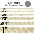 thumbnail image 2 of Golberg | 100% Natural Fiber Twisted Sisal Rope (3/8 Inch, 25 FT), 2 of 3