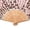 1pc Flower Leopard with pouch, variant on 1pc Hand Fan Wild Leopard Foldable 23cm 9inch Bamboo Rid Fan with Slender Cotton Pouch