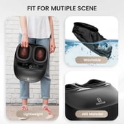 Foot Massager with Heat, Comfier Shiatsu Foot Massage Machine with Remote for Plantar Fasciitis, Neuropathy, Circulation, Max Size 13, Black, Gifts