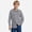 c3-0526 Grey, variant on Back to School Outfits Boys Long Sleeve Dress Shirts Casual Button Down Shirts Striped Tops for 6-14 Years