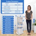 thumbnail image 3 of Miumaeov 3 Tier Laundry Hamper Basket Sorter Clothes Storage Organizer Shelf Rolling Cart, 3 of 12