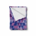 thumbnail image 2 of Geometric Soft Flannel Fleece Blanket, Graphic Adjacent Triangles in Blue and Purple Shades Low Poly Effect Fractal Look, Cozy Plush for Indoor and Outdoor Use, 70" x 90", Multicolor, by Ambesonne, 2 of 6