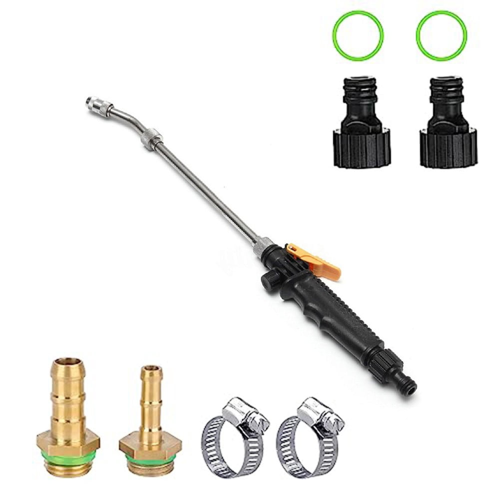 PASILI Stainless Steel Spray Wand, 3 Length Options, Rotating Nozzle For Mist Or Stream, Compatible With Hose Sizes