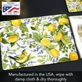 thumbnail image 4 of Cala Home "Lemon Watercolor" Premium Decorative Hardboard Cork Back Tabletop Placemats 4 Pack, 4 of 6