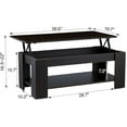 EROMMY Lift Top Coffee Table,Rustic Coffee Table Lift Tabletop with