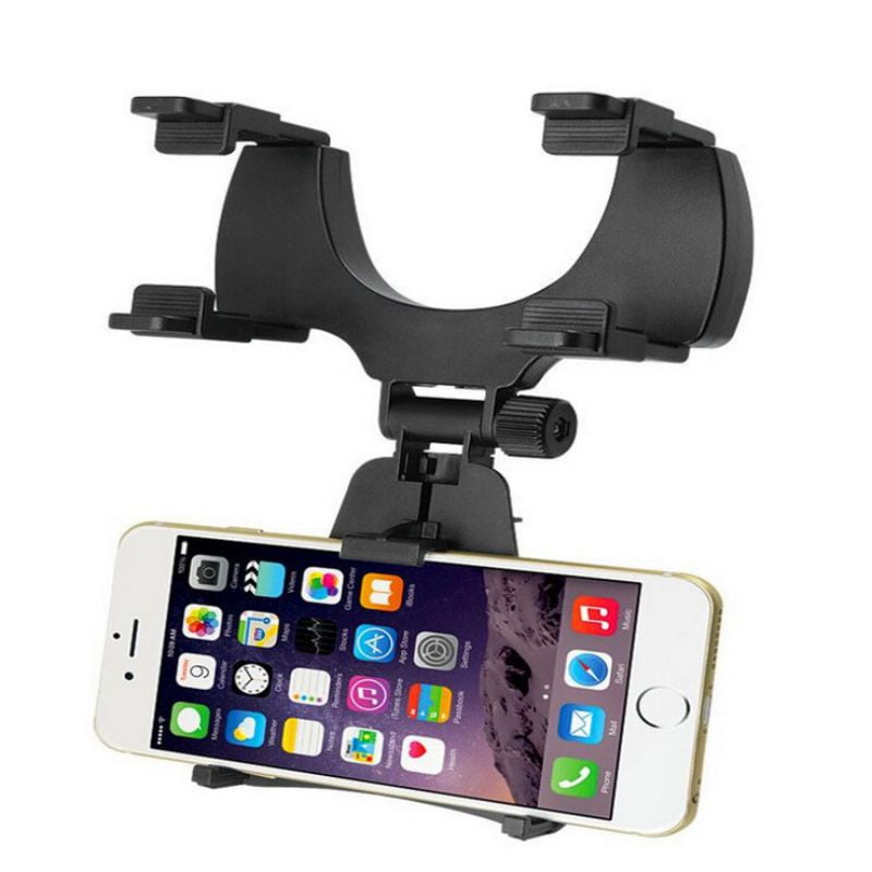 Rear View Mirror Phone Holder For Car Vehicle Cellphone Stand Rearview