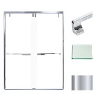 Transolid Ebpt608010c-J 80" High X 60" Wide Bypass Frameless Shower Door - Chrome