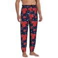 thumbnail image 5 of Sweatpants for Men - Lotus Root Rose Flowers Adjustable Elastic Band Mens Joggers With Pockets, Athletic Workout Gym Casual Track Pants for Men, 5 of 7