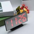 thumbnail image 2 of Espejo Grande Despertador Digital Despertador Electrónico Despertador Temp. Medidor Con Cable USB Y Batería De Respaldo perfecl  Despertador digital, 2 of 8