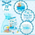 thumbnail image 3 of OSNIE Blue Welcome Baby Boys Party Favors Keychain Organza Bags, 3 of 6