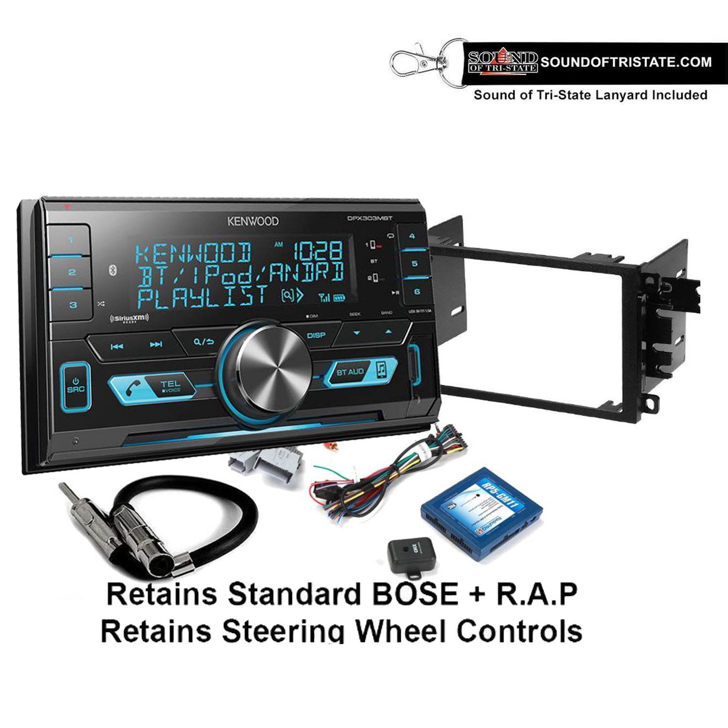 Kenwood DPX303MBT Digital Media Receiver Fits 0305 Chevy Blazer