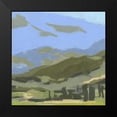 thumbnail image 2 of Green, Jacob 20x20 Black Modern Framed Museum Art Print Titled - Blue Ridge Foothills II, 2 of 5