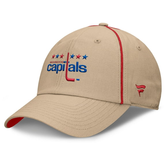Men's Fanatics Tan Washington Capitals Heritage Setoff Adjustable Hat
