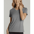 thumbnail image 5 of Real Essentials 5 Pack: Women's Short Sleeve Breeze Tech V-Neck T Shirt –Workout Top Wicking Dry Fit Athletic Tee (Plus), 5 of 6