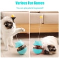 thumbnail image 3 of Juguete de alimentación lenta para gatos: divertido estilo vaso, juguete interactivo IQ Traning con dos bolas rodantes y varita desmontable Xemadio 2034735-2, 3 of 9