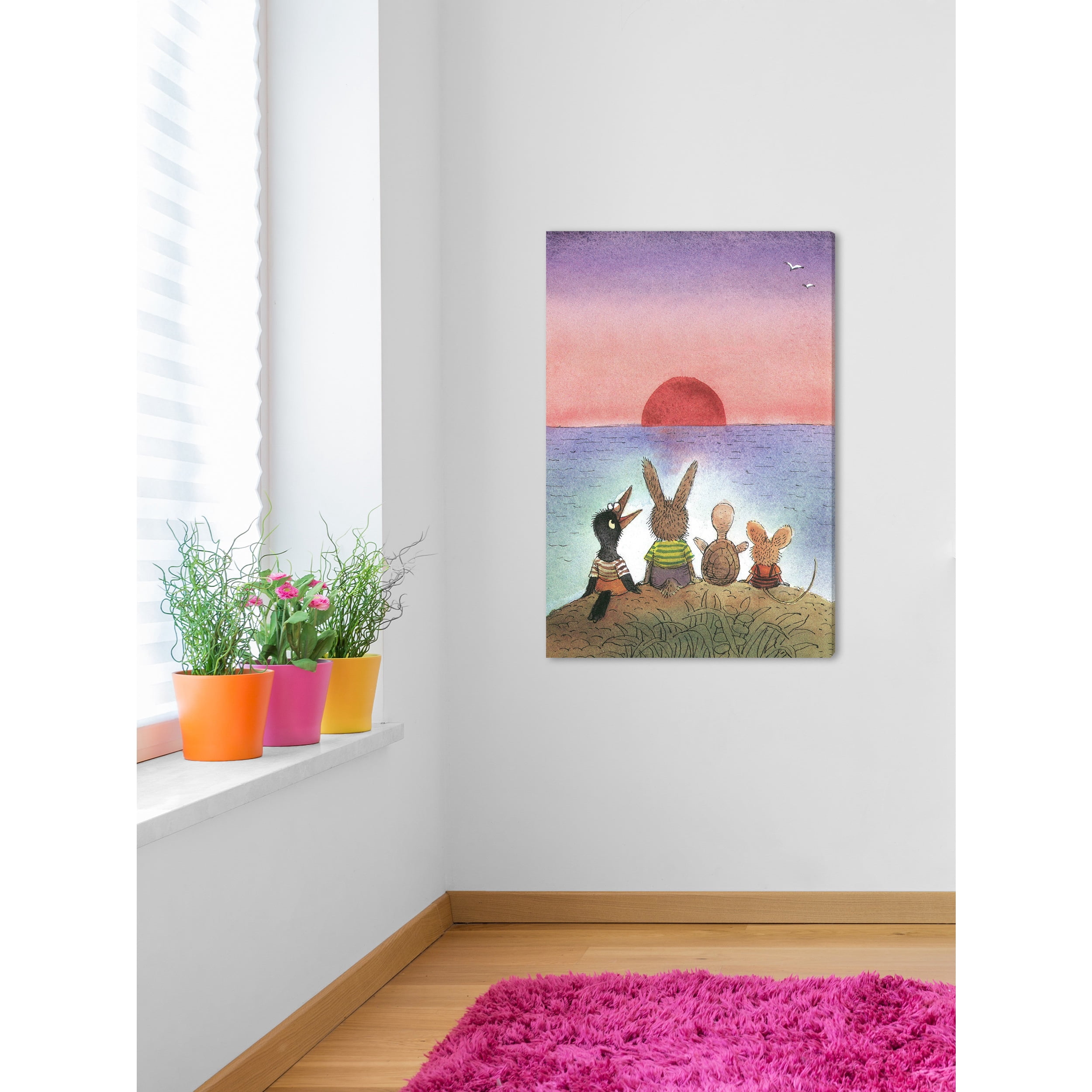 Marmont Hill "Sunset" by Curtis Painting Print on Canvas