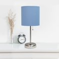 thumbnail image 2 of Mod Lighting and Decor Stick Lamp with USB Charging Port - 19.5" - Silver and Blue, 2 of 9