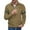 Army Green, variant on Oversized Tshirts for Men Suede Lapel Button Pocket Fallow Long-Sleeved Hoodless Casual Coat/Jacket Beige S