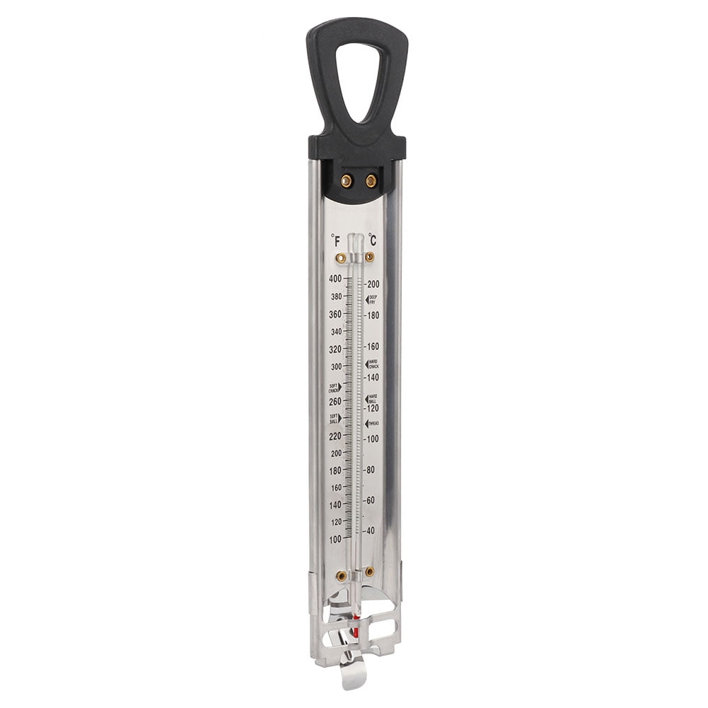 Candy  Transparent PVC Housing Fahrenheit Celsius Display Hanging Hole Design for Home Kitchen and Candy Temperature Measurement