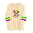 thumbnail image 4 of Levmjia Womens Hooded Sweatshirt Long Sleeve Carnival Printed Round Neck Casual Pullover Comfortable Loose Fit Tops Holiday Work Commute Home Relaxation, 4 of 5