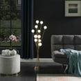 thumbnail image 5 of 46" Golden Chrome Contemporary Multi Light LED Floor Lamp, 5 of 6
