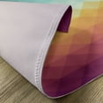 thumbnail image 5 of Ambesonne Indie Place Mats Set of 4, Abstract Checkered Pastel, Standard Size, Turquoise Marigold, 5 of 6