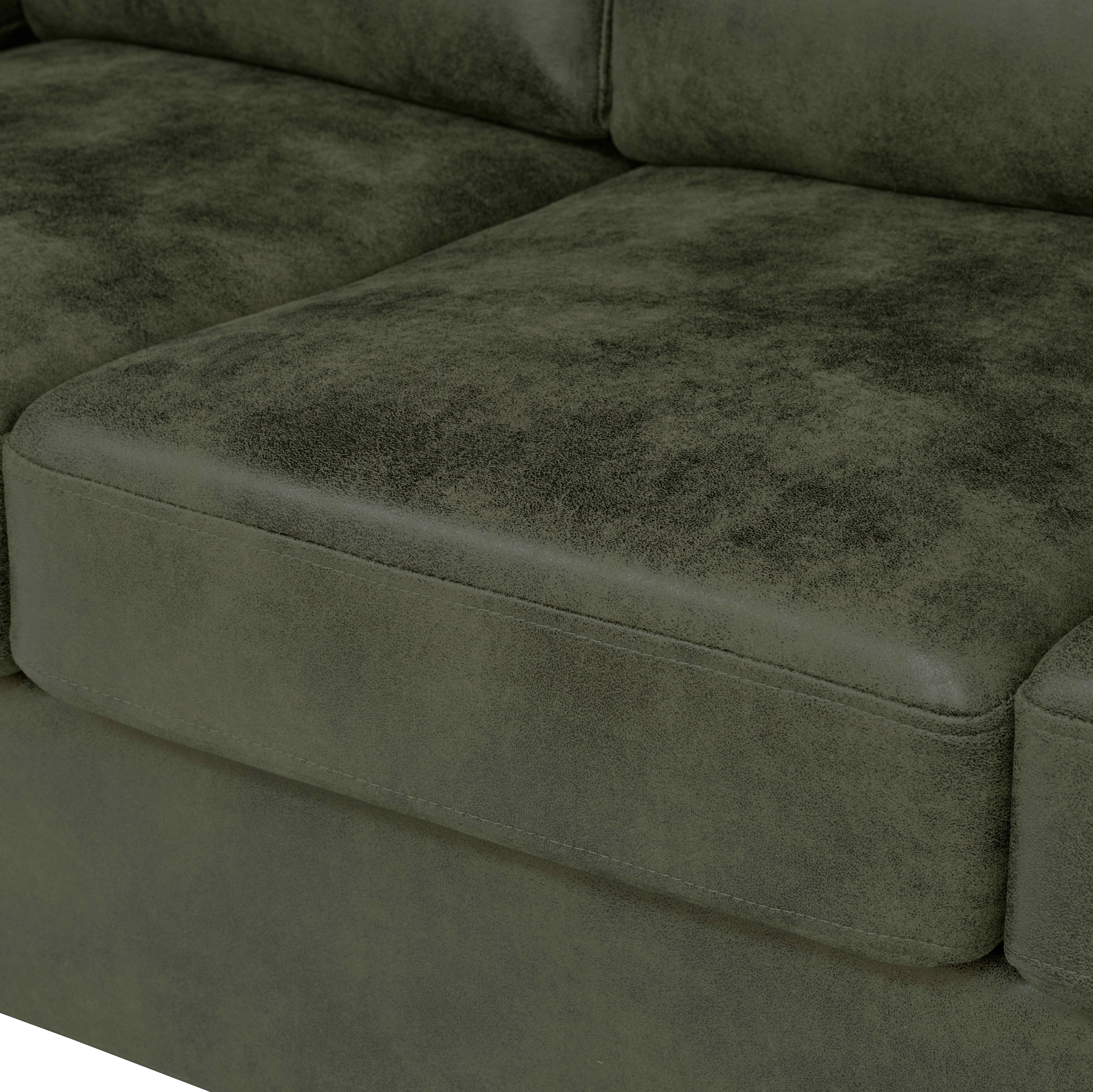 MAYEERTY 81 Inch Modern 3‑Seater Upholstered Sofa, Comfy Couch with Padded Armrests, Black Legs for Living Room