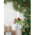 thumbnail image 2 of KISSING KRYSTALS Cardinal Jewel Mistletoe Christmas Ornament Ganz, 2 of 4