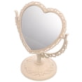 thumbnail image 4 of Shisuyan Tabletop Vanity Mirror Double-Sided Magnifying Makeup Mirror with 360 Degree Rotation (Heart Shape, Beige), 4 of 8