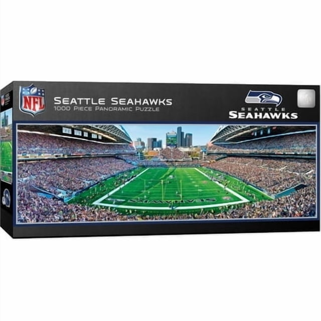 Master Pieces Nfl Seattle Seahawks Stadium Panoramic Jigsaw Puzzle 1000 Pieces - 13"" X 39"" (91431)