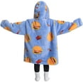 thumbnail image 2 of Wehilion 2-6YR Oversized Sweatshirt Blanket Hoodie for Kids Toddlers Cozy Hooded Blanket Sweatshirt with Pocket for Little Girl Boy, 2 of 5