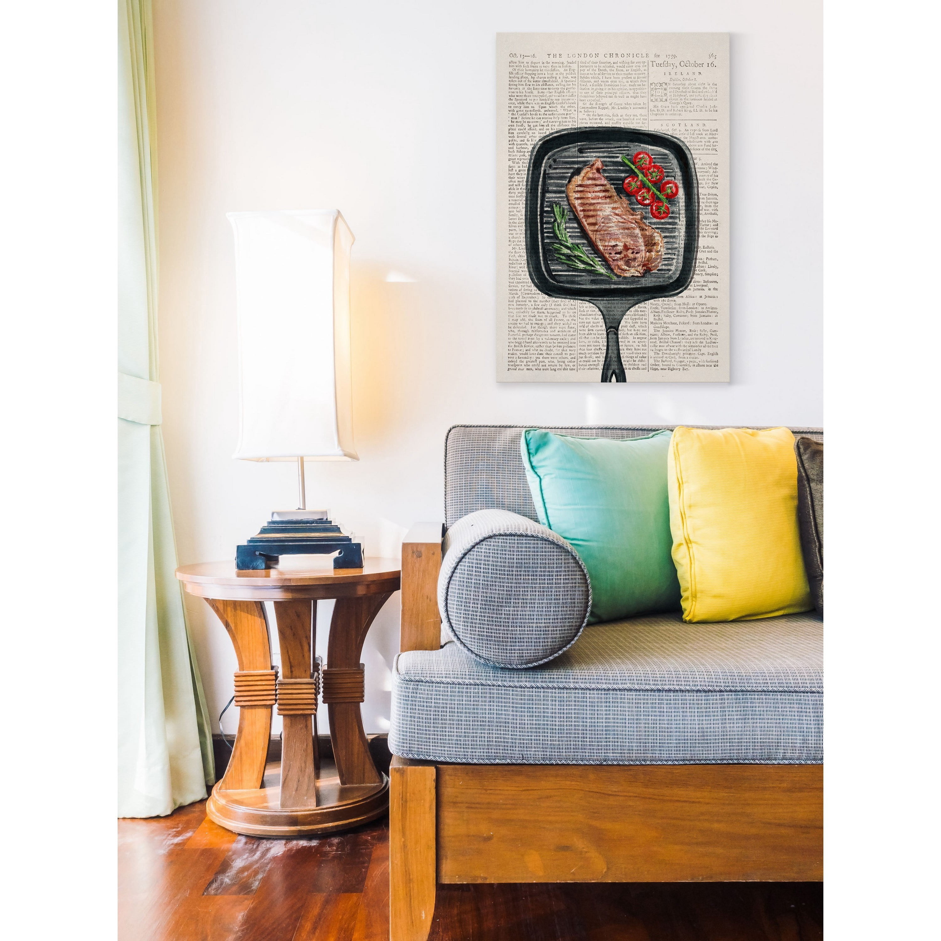 "Sizzling II" Painting Print on Wrapped Canvas